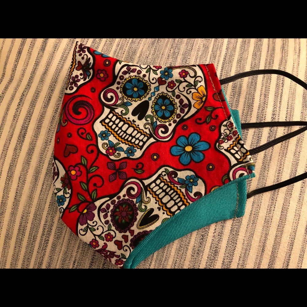 Day Of The Dead Skulls Face Mask